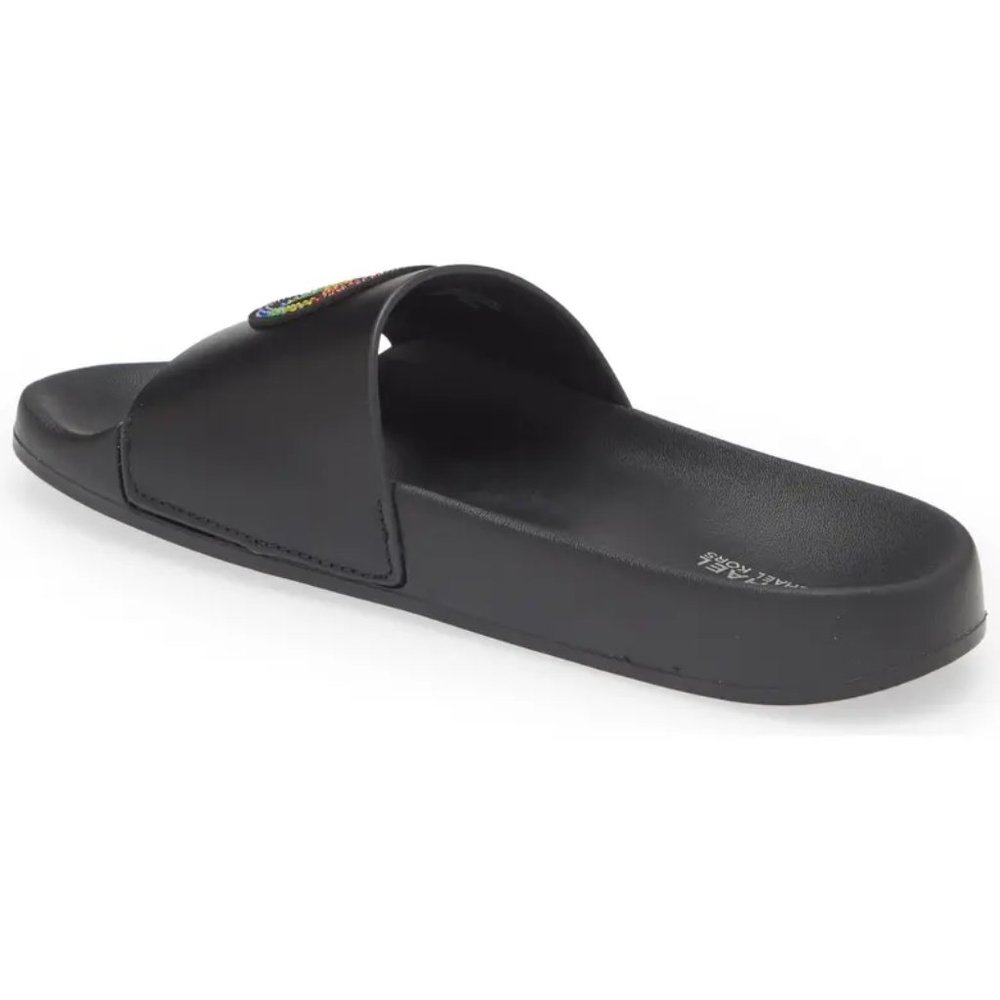 Michael Kors Gilmore Rainbow Pride Pool Slides Sandals Women's Various Sizes New - Picture 4 of 10